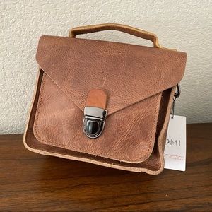 SALE | Rugged Retro Crazy Horse Saddle Leather Mini Satchel Crossbody Bag B5 904